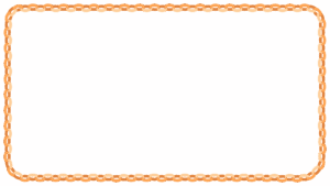 輪飾りの映像フレーム素材のフリーイラスト Clip art of wakazari video frame