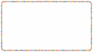 輪飾りの映像フレーム素材のフリーイラスト Clip art of wakazari video frame