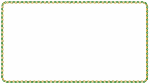 クリスマスカラーの輪飾りの映像フレーム素材のフリーイラスト Clip art of christmas wakazari video frame