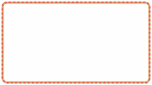 クリスマスカラーの輪飾りの映像フレーム素材のフリーイラスト Clip art of christmas wakazari video frame