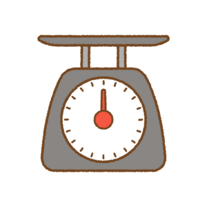 はかりのフリーイラスト Clip art of weighing-scale