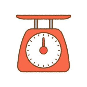はかりのフリーイラスト Clip art of weighing-scale
