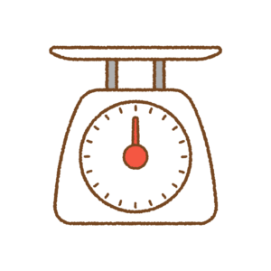 はかりのフリーイラスト Clip art of weighing-scale