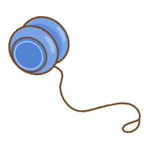 ヨーヨーのフリーイラスト Clip art of yo-yo-