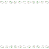 雪ウサギのフレーム素材のフリーイラスト Clip art of yukiusagi paper frame