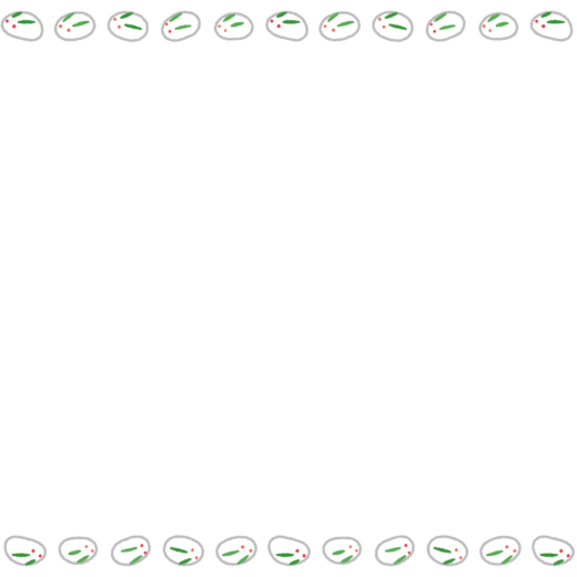 雪ウサギのフレーム素材