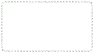 雪ウサギの映像フレーム素材のフリーイラスト Clip art of yukiusagi video frame