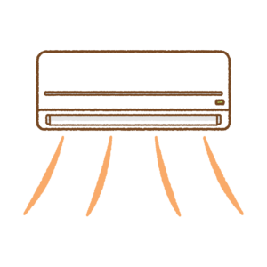 エアコンのフリーイラスト Clip art of air-conditioner