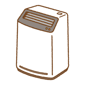 空気清浄機のフリーイラスト Clip art of Air-purifier