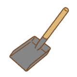 炭スコップのイラスト