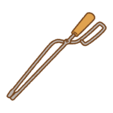 火バサミのイラスト