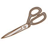 裁ちバサミのイラスト