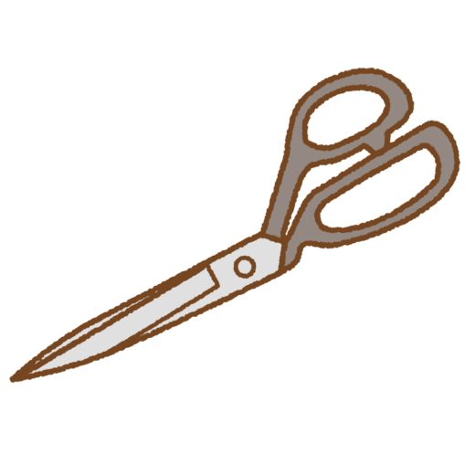 裁ちバサミのイラスト