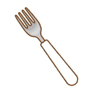 フォークのフリーイラスト Clip art of fork
