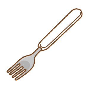 フォークのフリーイラスト Clip art of fork