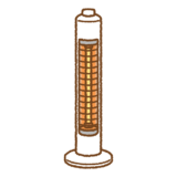 ハロゲンヒーターのフリーイラスト Clip art of halogen-heater
