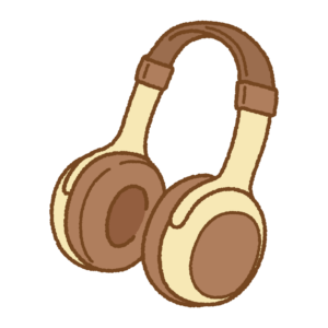 ワイヤレスヘッドホンのフリーイラスト Clip art of Wireless-headphone