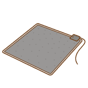 ホットカーペットのフリーイラスト Clip art of heated-carpet