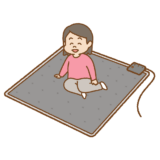 ホットカーペットのイラスト