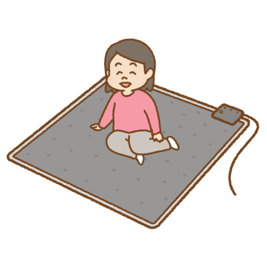 ホットカーペットのイラスト