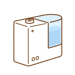 加湿器のフリーイラスト Clip art of humidifier