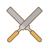 金属ヤスリのイラスト