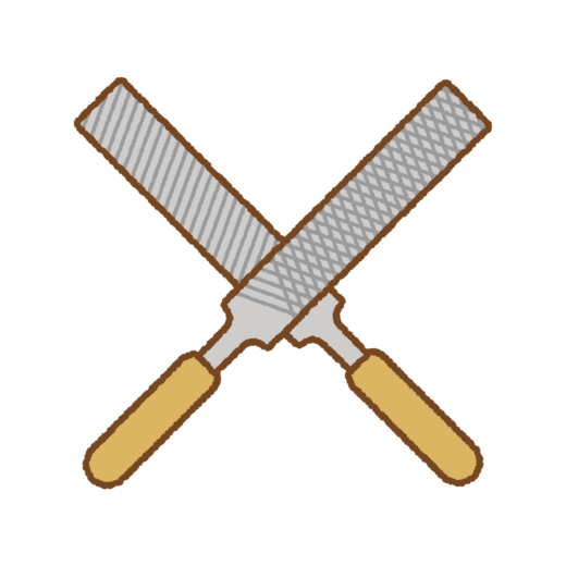 金属ヤスリのイラスト