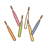 歯間ブラシのイラスト