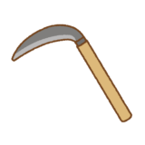 鎌のフリーイラスト Clip art of sickle