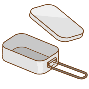 メスティンのフリーイラスト Clip art of mess-tin