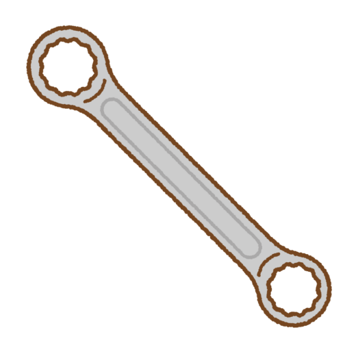 めがねレンチのイラスト