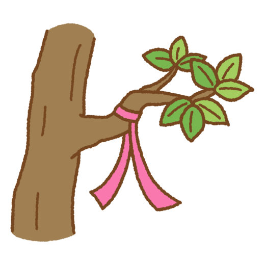 ピンクテープのイラスト