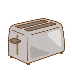 ポップアップトースターのフリーイラスト Clip art of Pop-up toaster