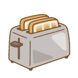 ポップアップトースターのイラスト