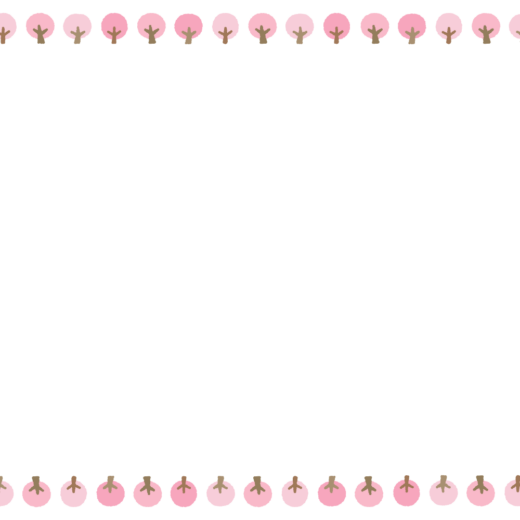 桜の木のフレーム素材
