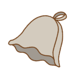 サウナハットのフリーイラスト Clip art of sauna-hat