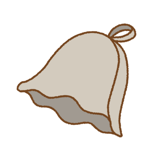 サウナハットのイラスト