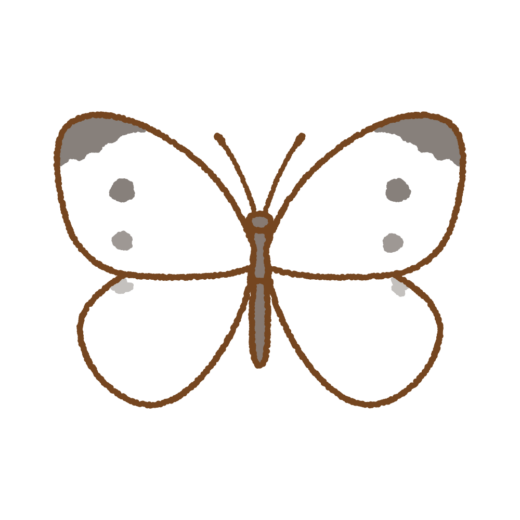 モンシロチョウのイラスト