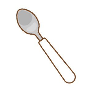 スプーンのフリーイラスト Clip art of spoon