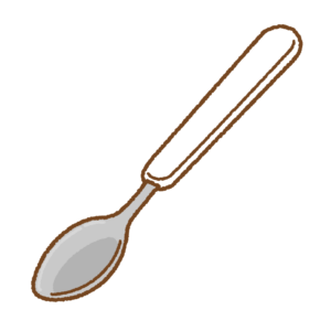 スプーンのフリーイラスト Clip art of spoon