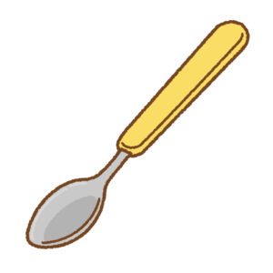 スプーンのフリーイラスト Clip art of spoon