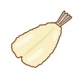 キスの天ぷらのイラスト