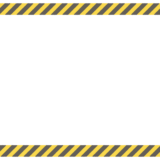 虎縞のフレーム素材のフリーイラスト Clip art of tiger-stripes paper frame