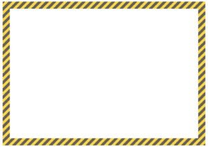 虎縞のフレーム素材のフリーイラスト Clip art of tiger-stripes paper frame