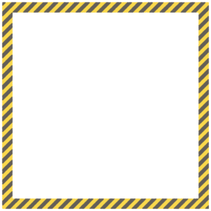 虎縞の正方形フレーム素材のフリーイラスト Clip art of tiger-stripes square frame