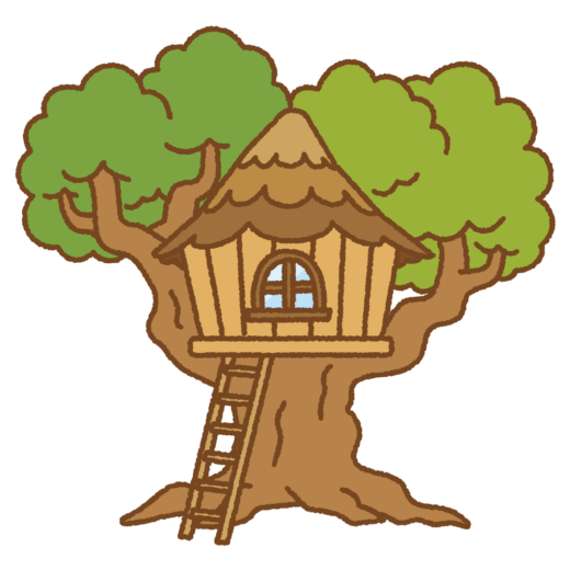 ツリーハウスのイラスト