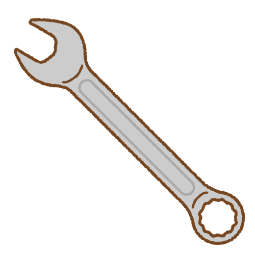 コンビネーションスパナのイラスト