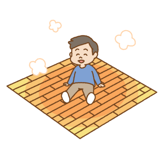 床暖房のイラスト