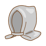 防災頭巾のイラスト