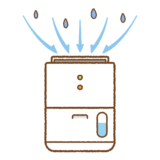 除湿機のフリーイラスト Clip art of dehumidifier